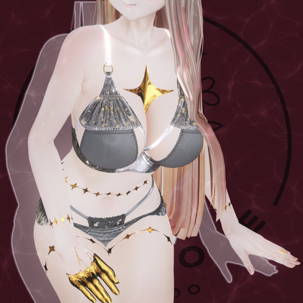 【ミダリス用】🌙Halo Sigil Tattoo #Noirtone