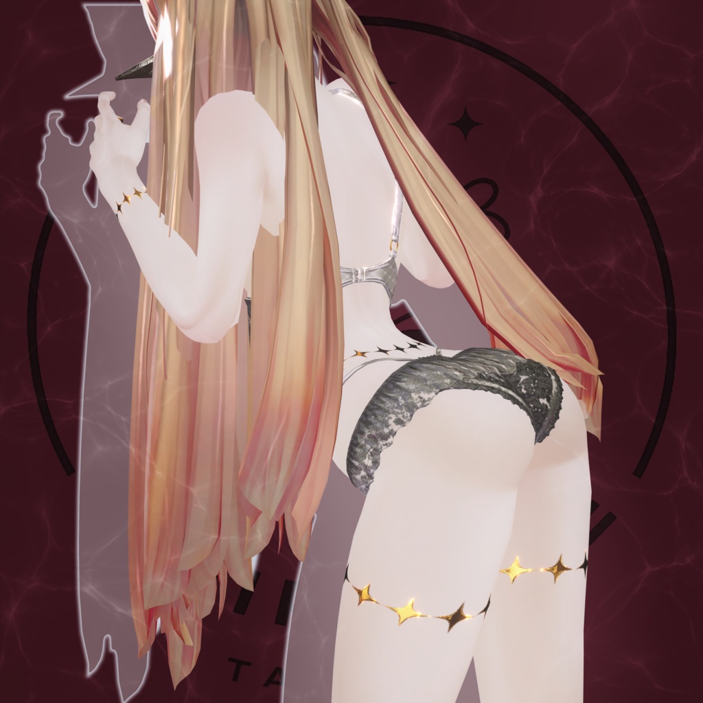 【ミダリス用】🌙Halo Sigil Tattoo #Noirtone
