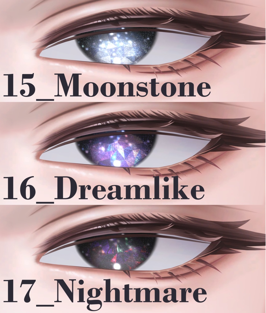 【悠莉対応】-Lunaris- Eye #Noirtone