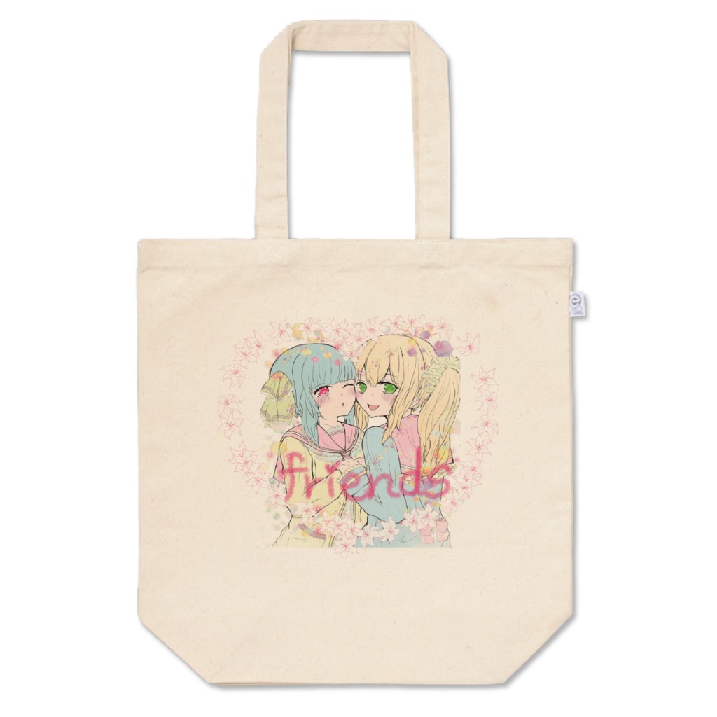 friendsトートバッグピンク