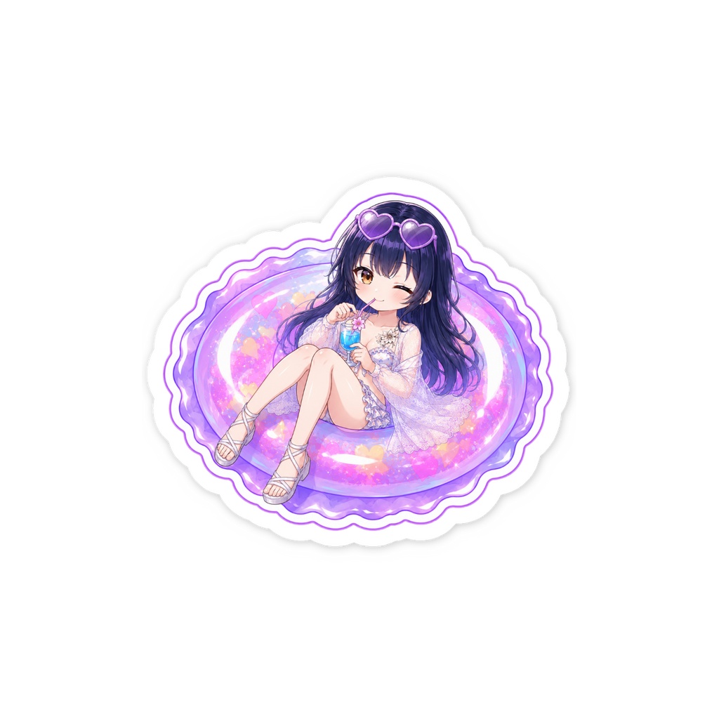 スマホステッカー、夏。