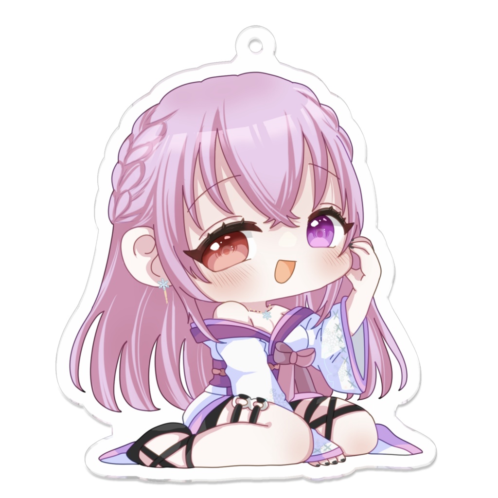 ほっぺハートアクキー💕