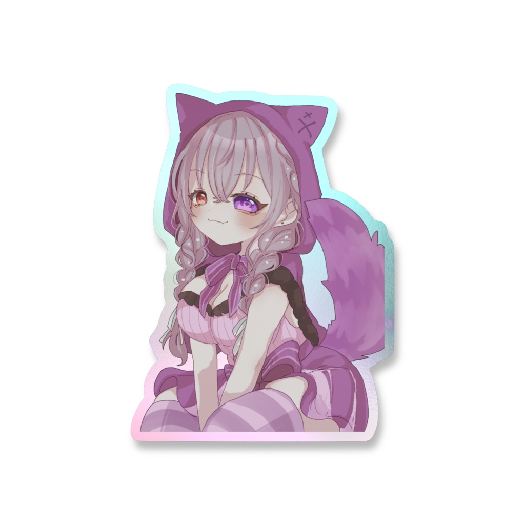 チェシャ猫ステッカー