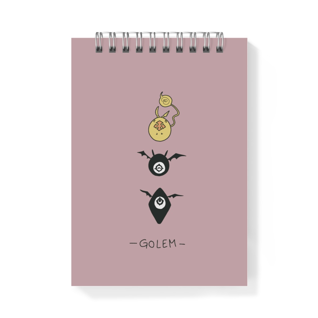 ゴーレム メモ帳(ピンク)