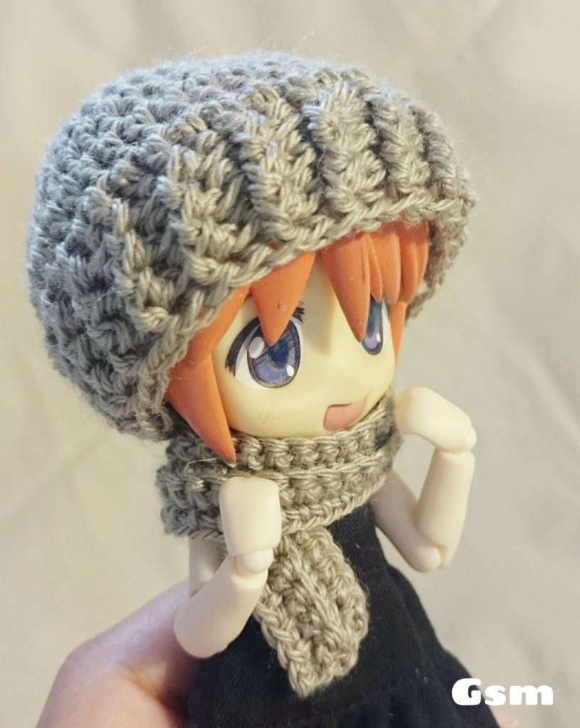 ニット帽&ポンチョ&マフラーセット