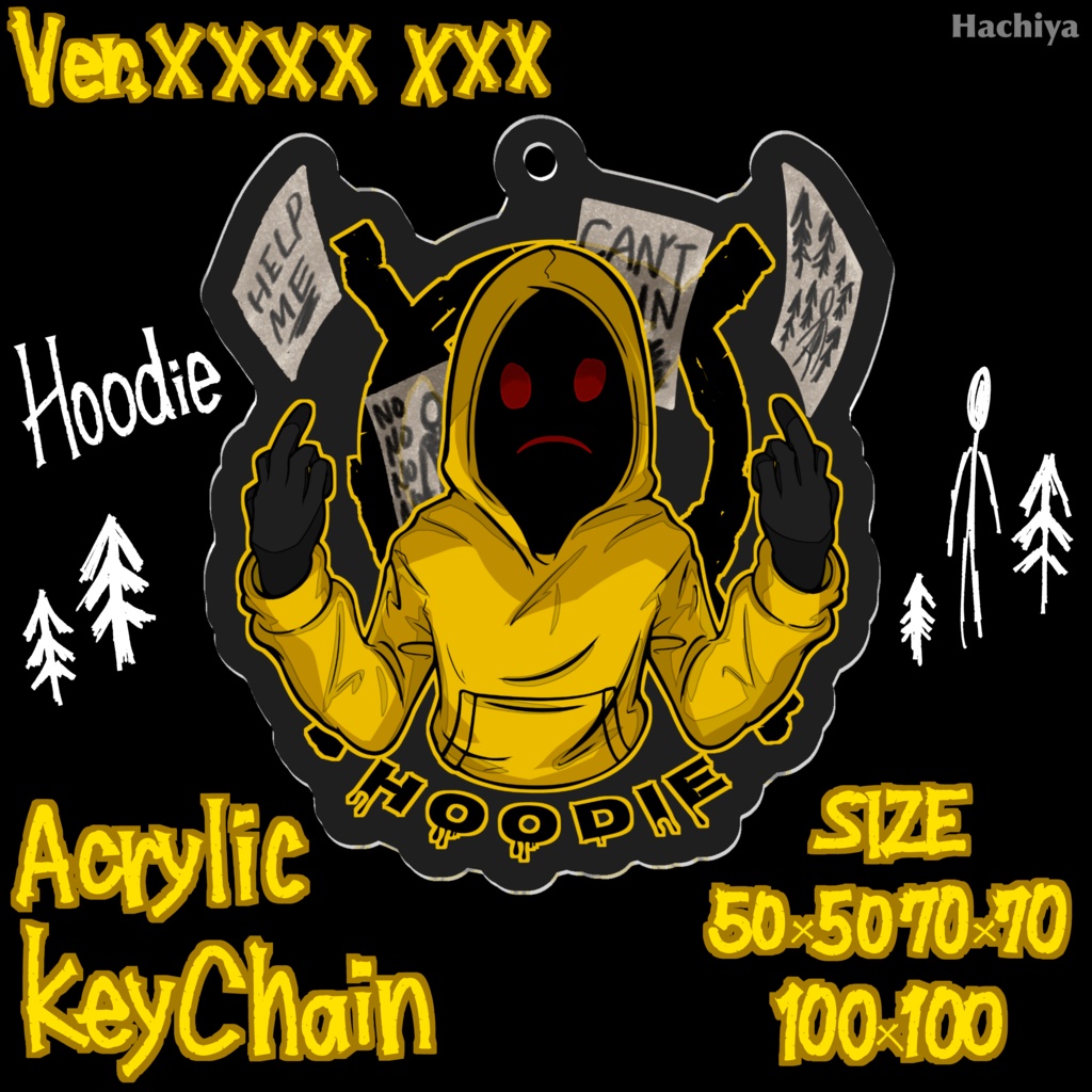 Hoodie : ☓☓☓☓ ☓☓☓ Acrylic key fob