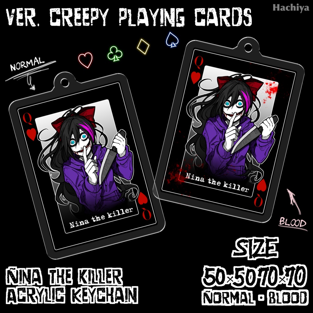 creepy cards : Nina the killer