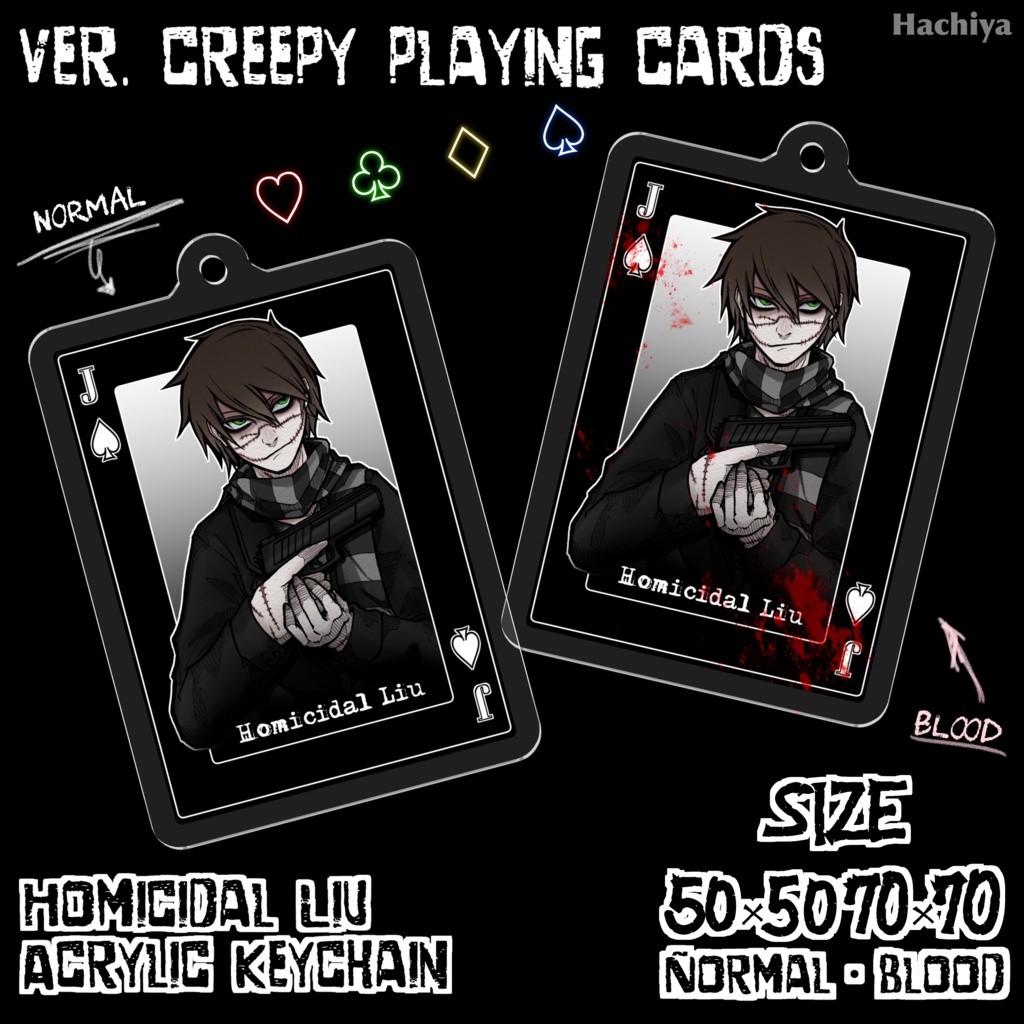 creepy cards : Homicidal Liu