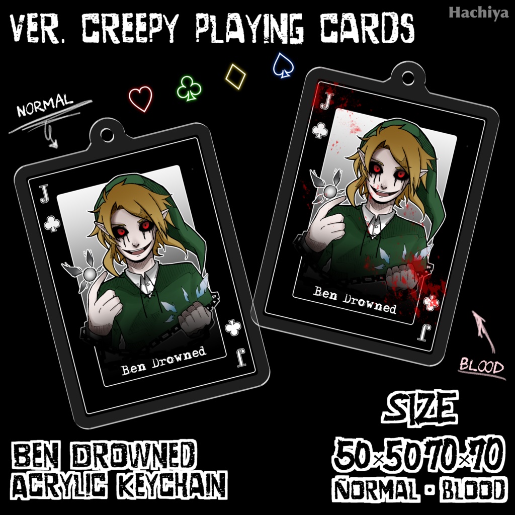 creepy cards : Ben Drowned