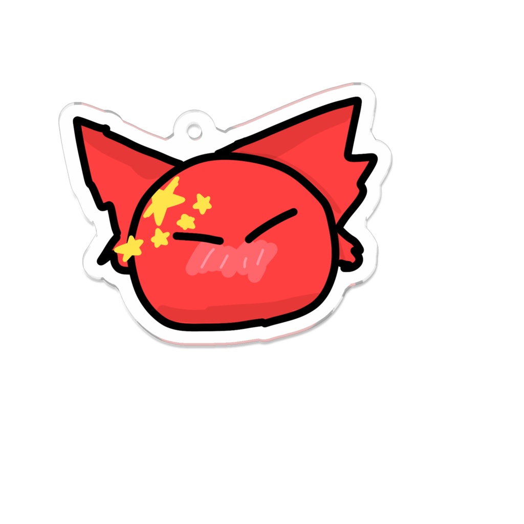 猫耳中国のアクリルキーホルダー