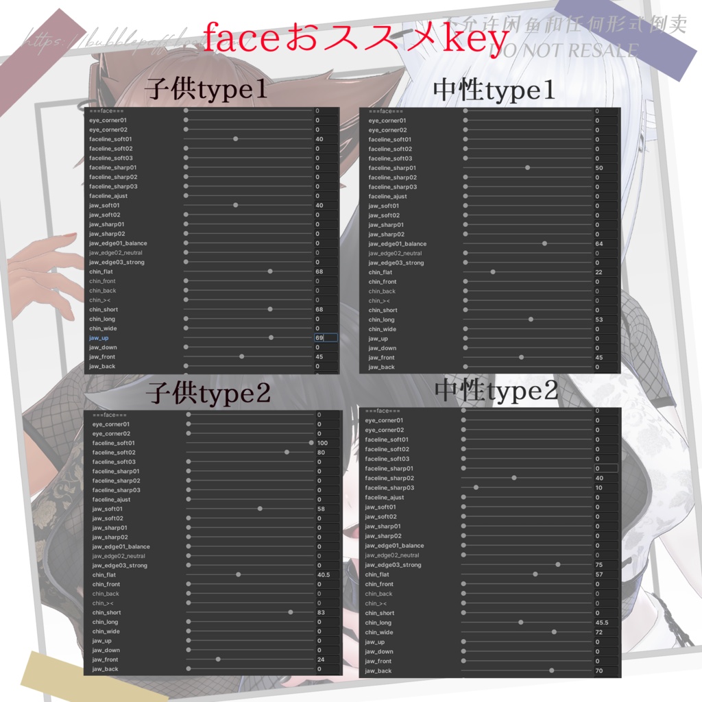 【ラシューシャ】Shapekey Plus シェイプキープラス 追加シェイプキー【Lasyusha】
