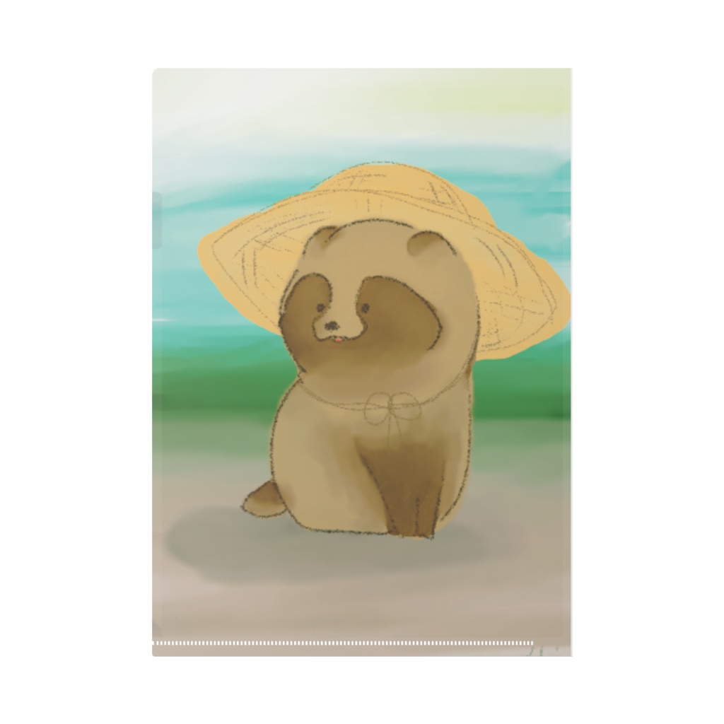 たぬきのたぬたぬクリアファイル