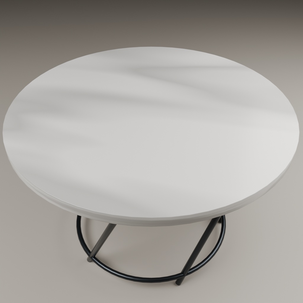 Double Ring Table【VRChat向け3Dモデル】