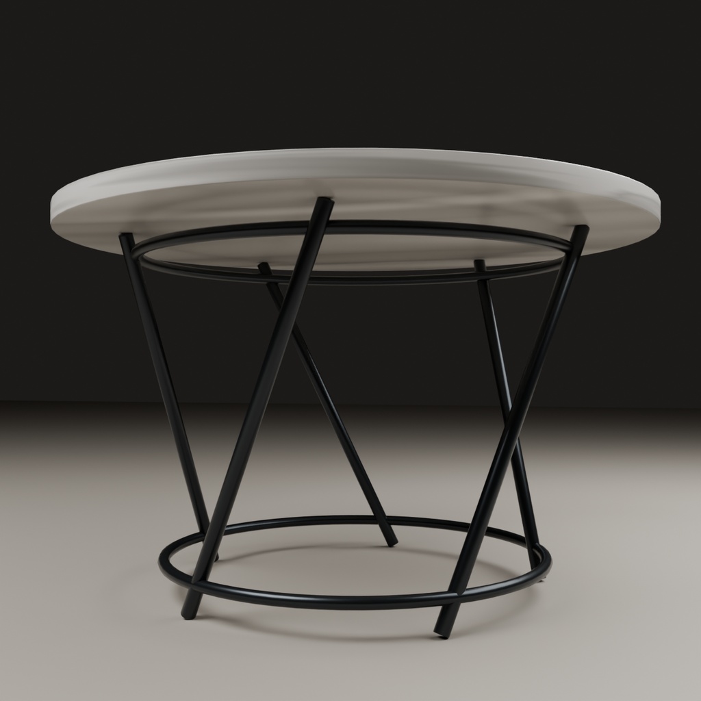 Double Ring Table【VRChat向け3Dモデル】