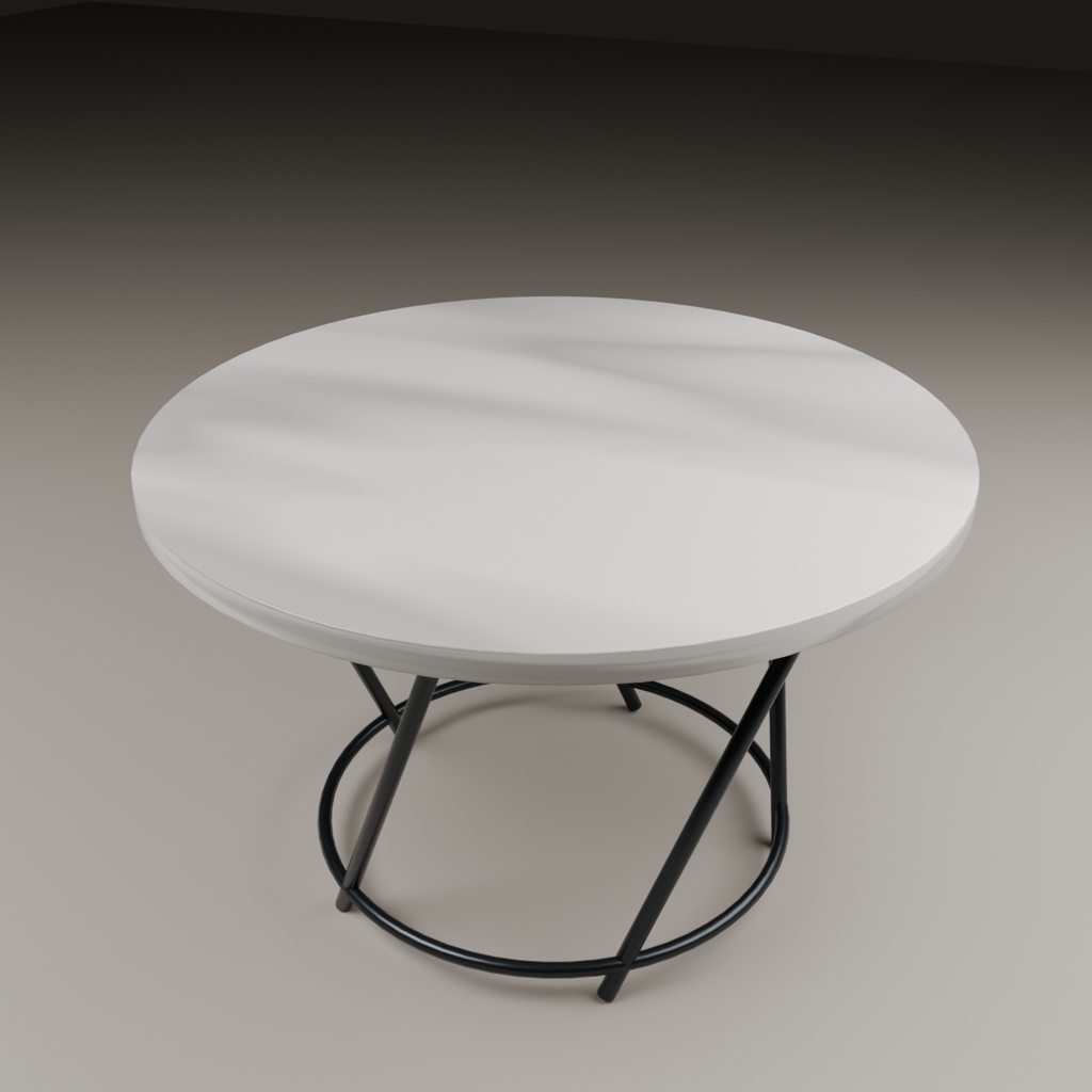 Double Ring Table【VRChat向け3Dモデル】