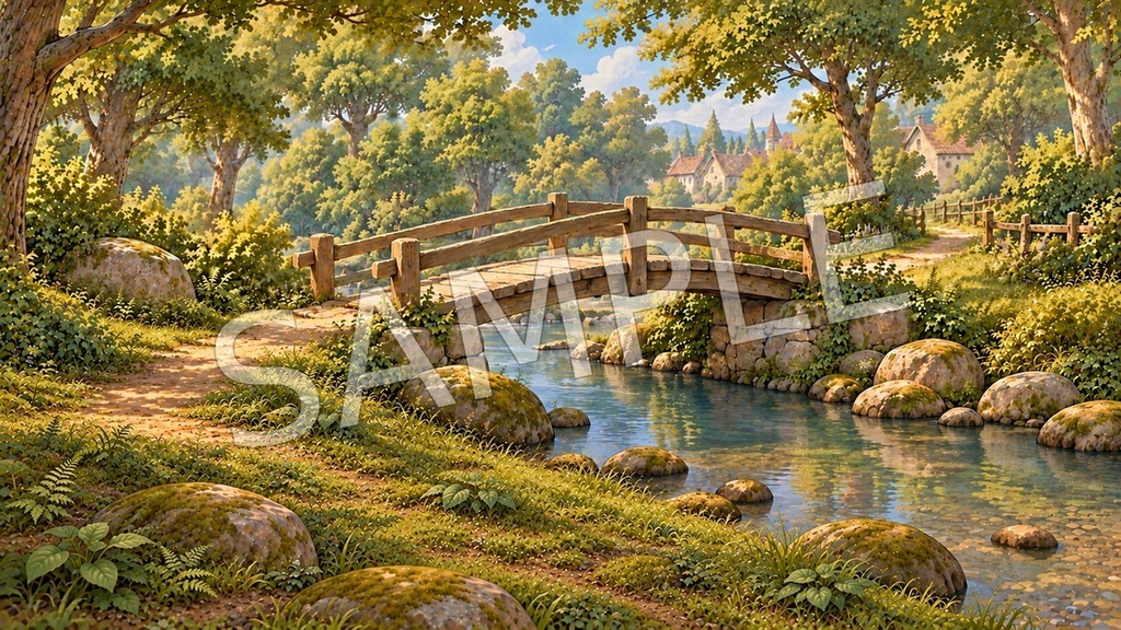 童話の村・物語背景6場面セット|ノベルゲーム・TRPG向け【AI生成/PNG】