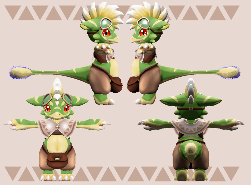 オリジナル3Dモデルデータ【ベリル】