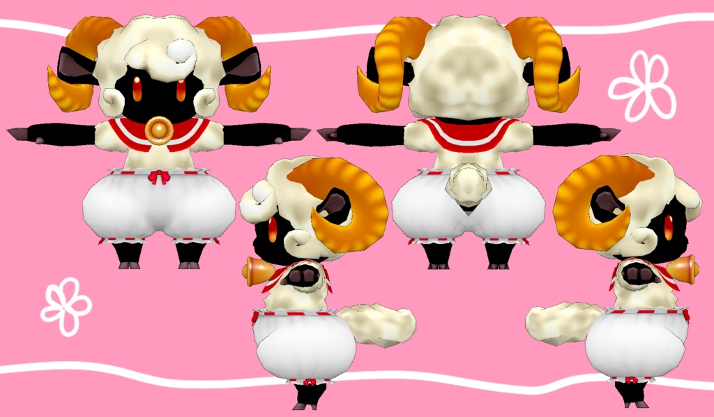 オリジナル3Dモデルデータ【スーフ】