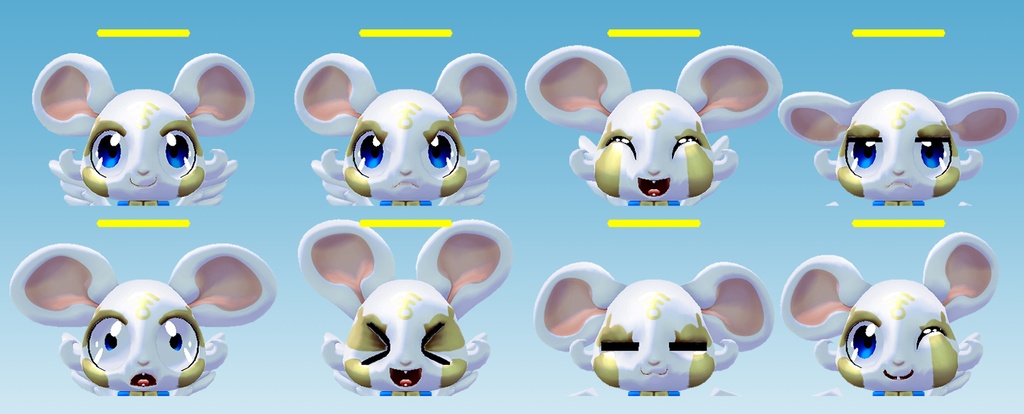 オリジナル3Dモデルデータ【テンシネズミ】