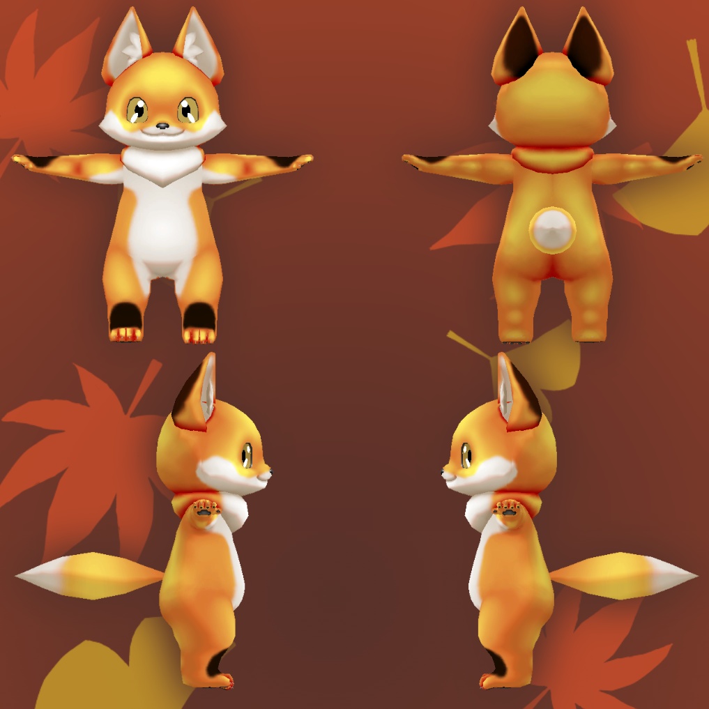 オリジナル3Dモデルデータ【もみじ】