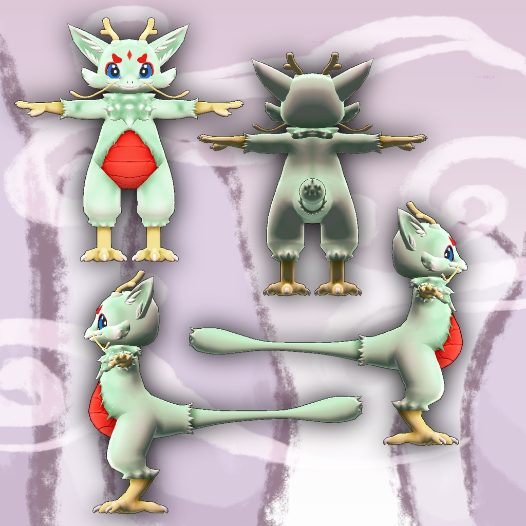 オリジナル3Dモデルデータ【ロンロン】