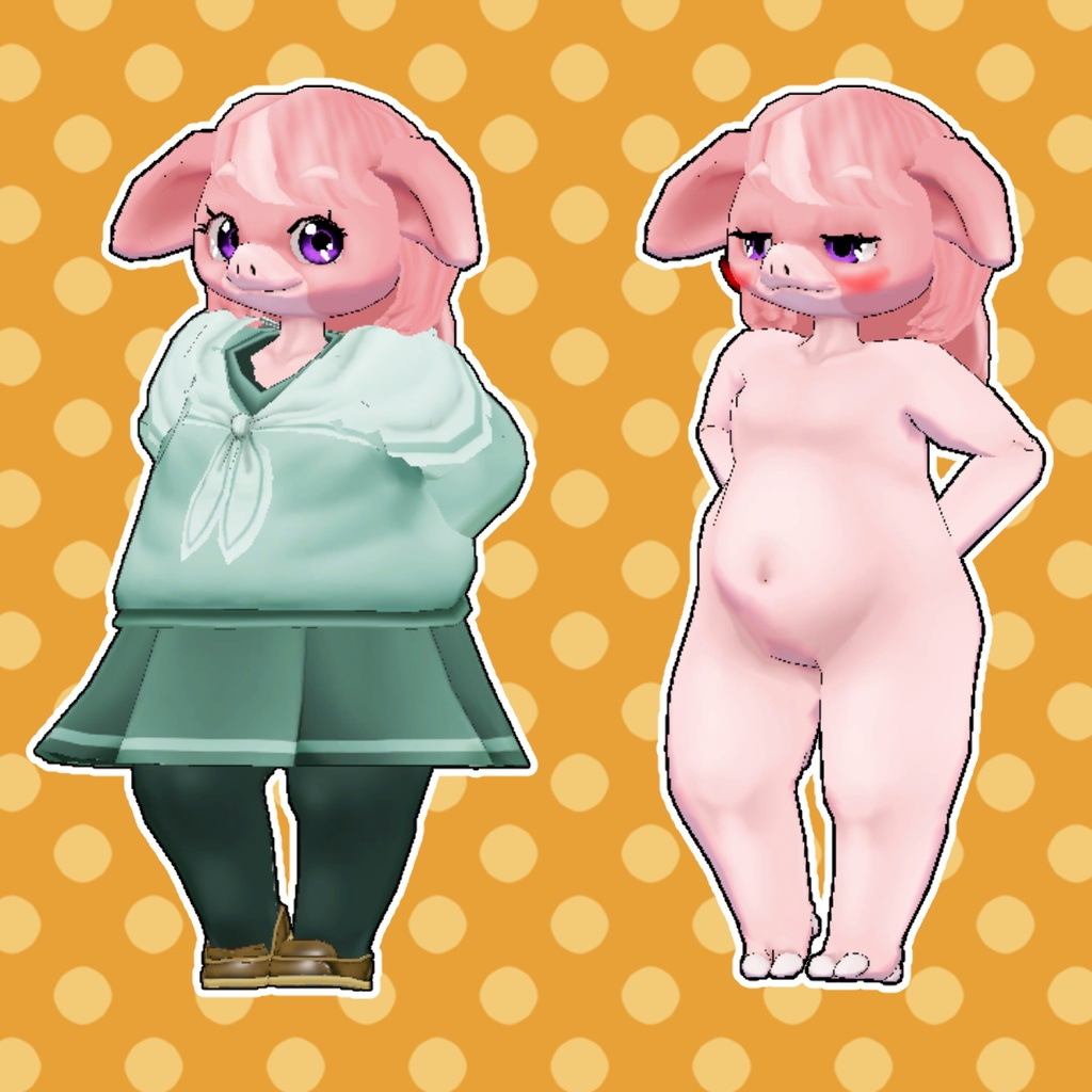 オリジナル3Dモデルデータ【マシュ】