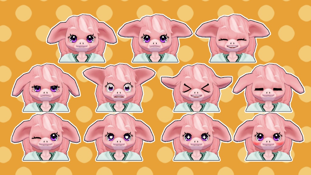 オリジナル3Dモデルデータ【マシュ】