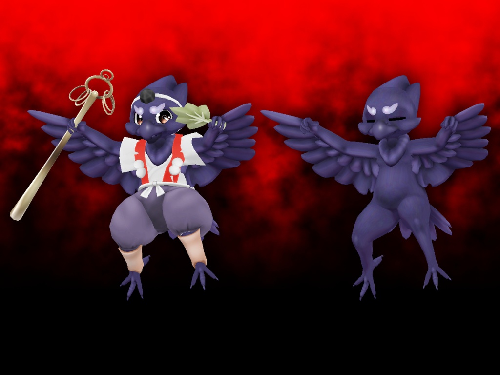 オリジナル3Dモデルデータ【黒風】