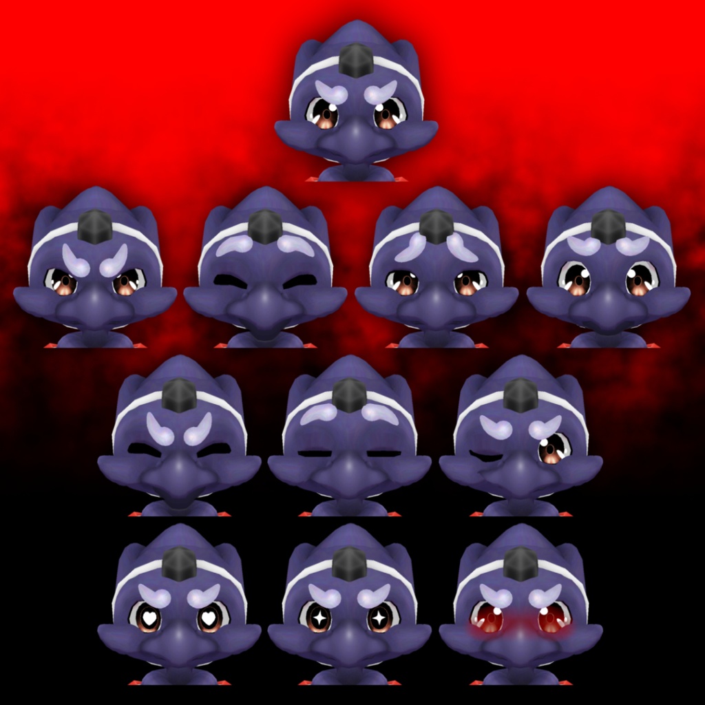 オリジナル3Dモデルデータ【黒風】