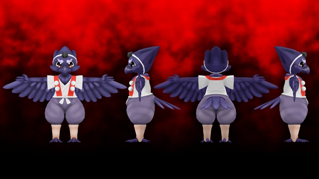 オリジナル3Dモデルデータ【黒風】