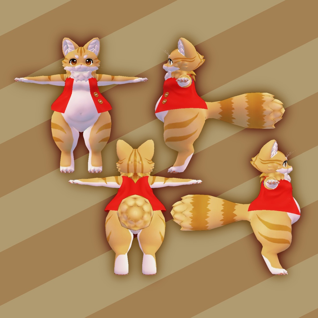 オリジナル3Dモデルデータ【たらふく】