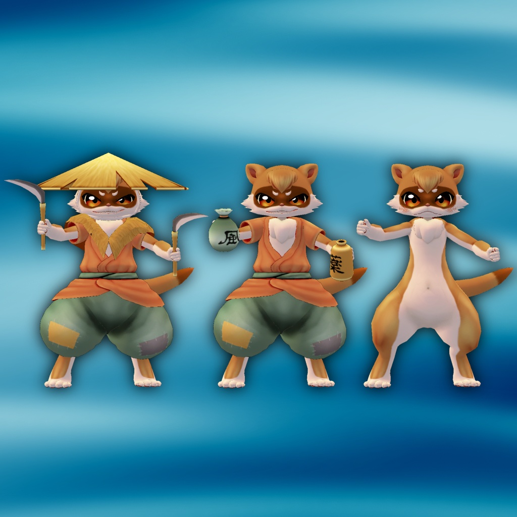 オリジナル3Dモデルデータ【鎌二】