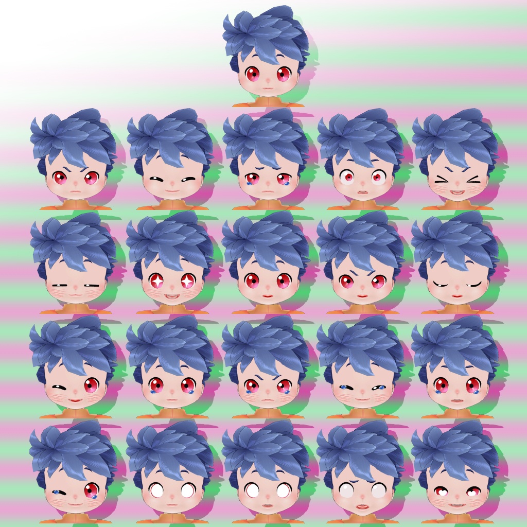 オリジナル3Dモデルデータ【はやて】