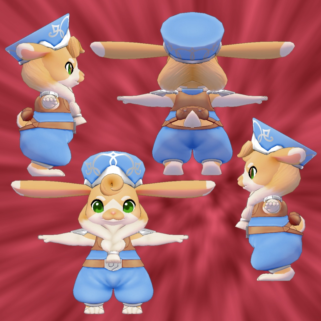 オリジナル3Dモデルデータ【ツゲ】