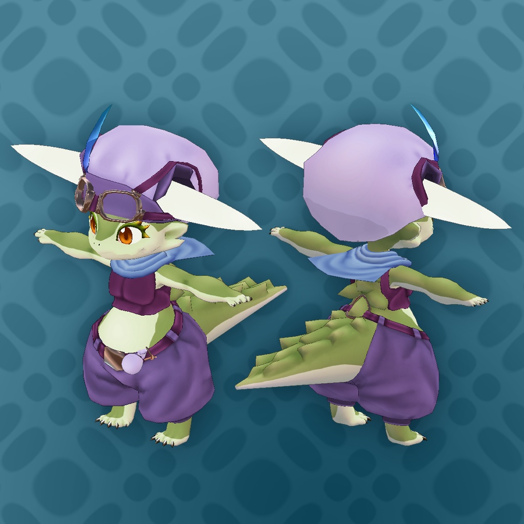 オリジナル3Dモデルデータ【リズ】