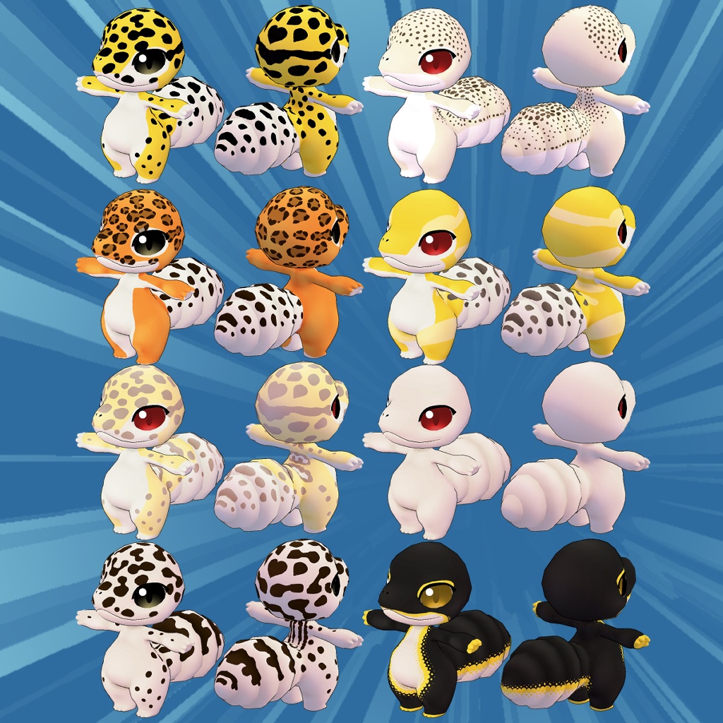 オリジナルテクスチャデータ【ダッピー レオパがらテクスチャセット】