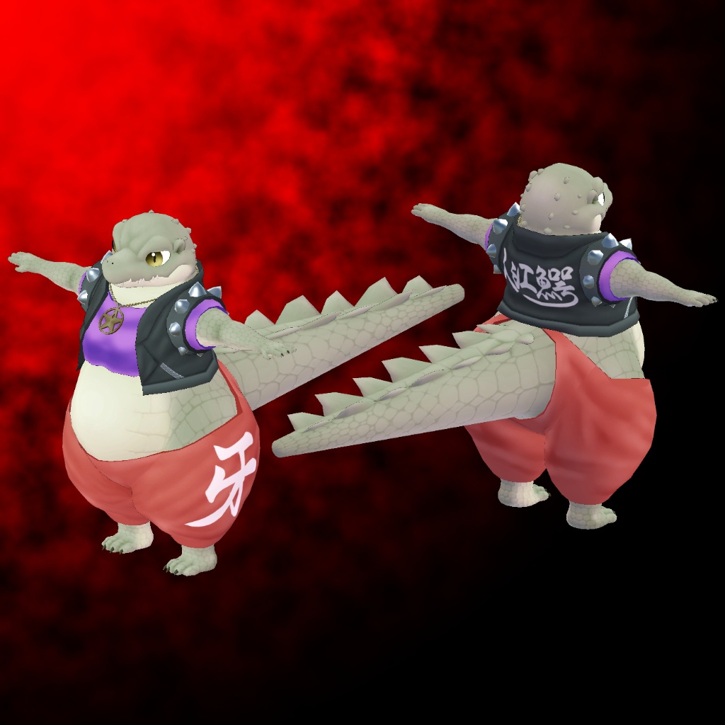 オリジナル3Dモデルデータ【キバ】