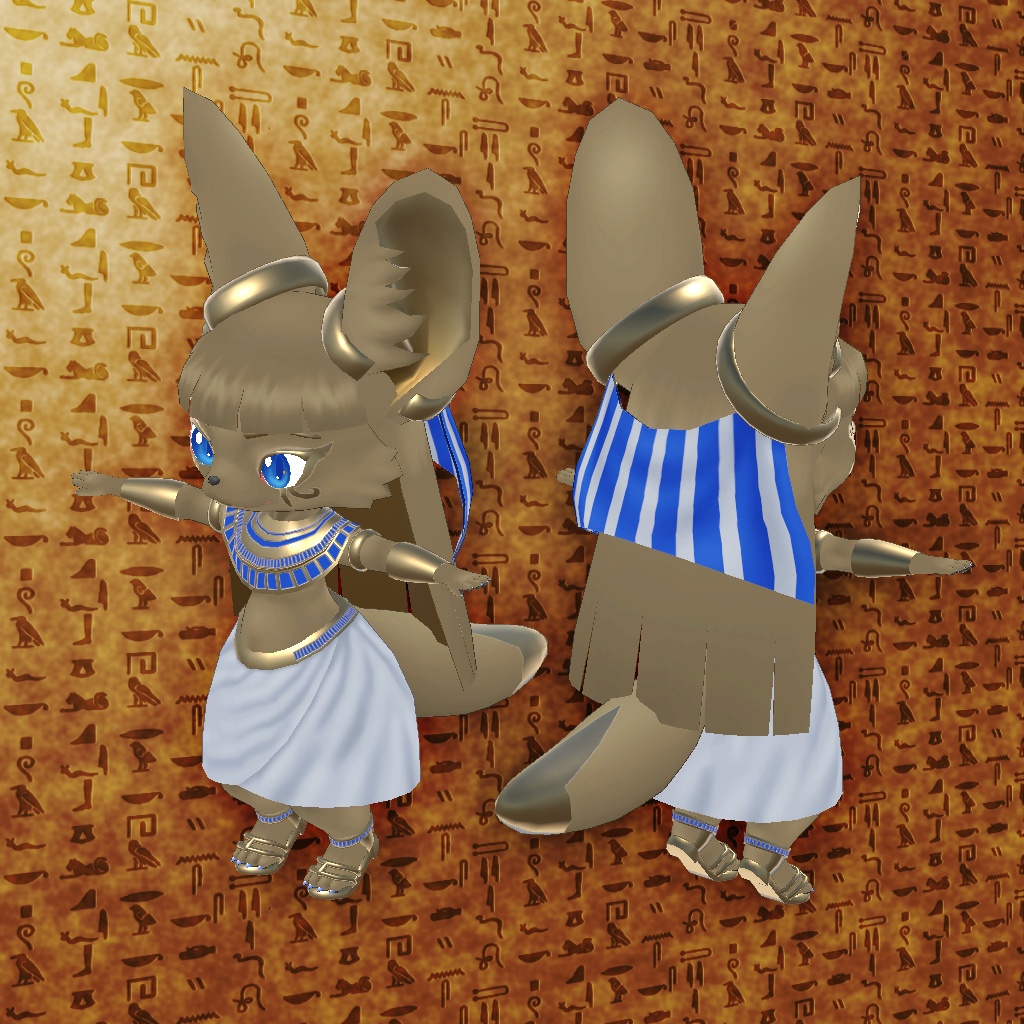 オリジナル3Dモデルデータ【ヌビア】