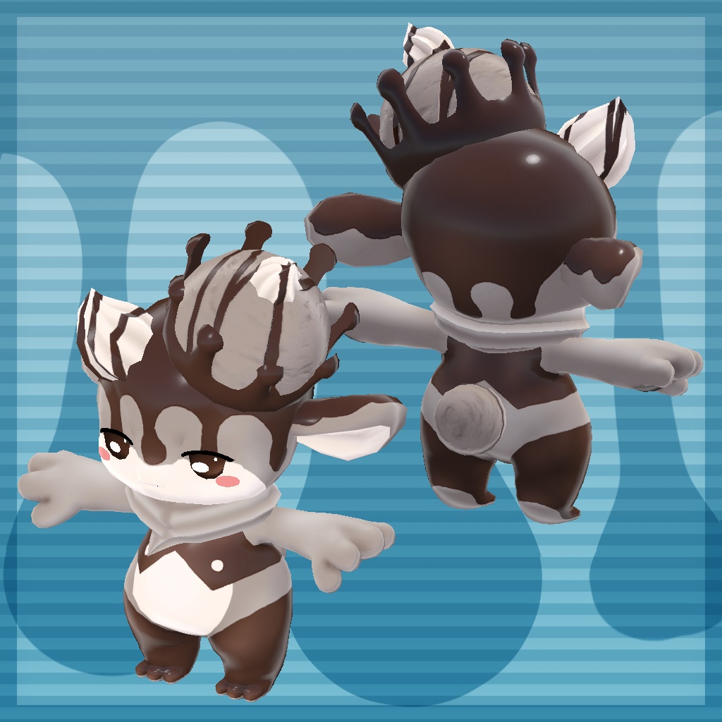 オリジナル3Dモデルデータ【ショコラ】