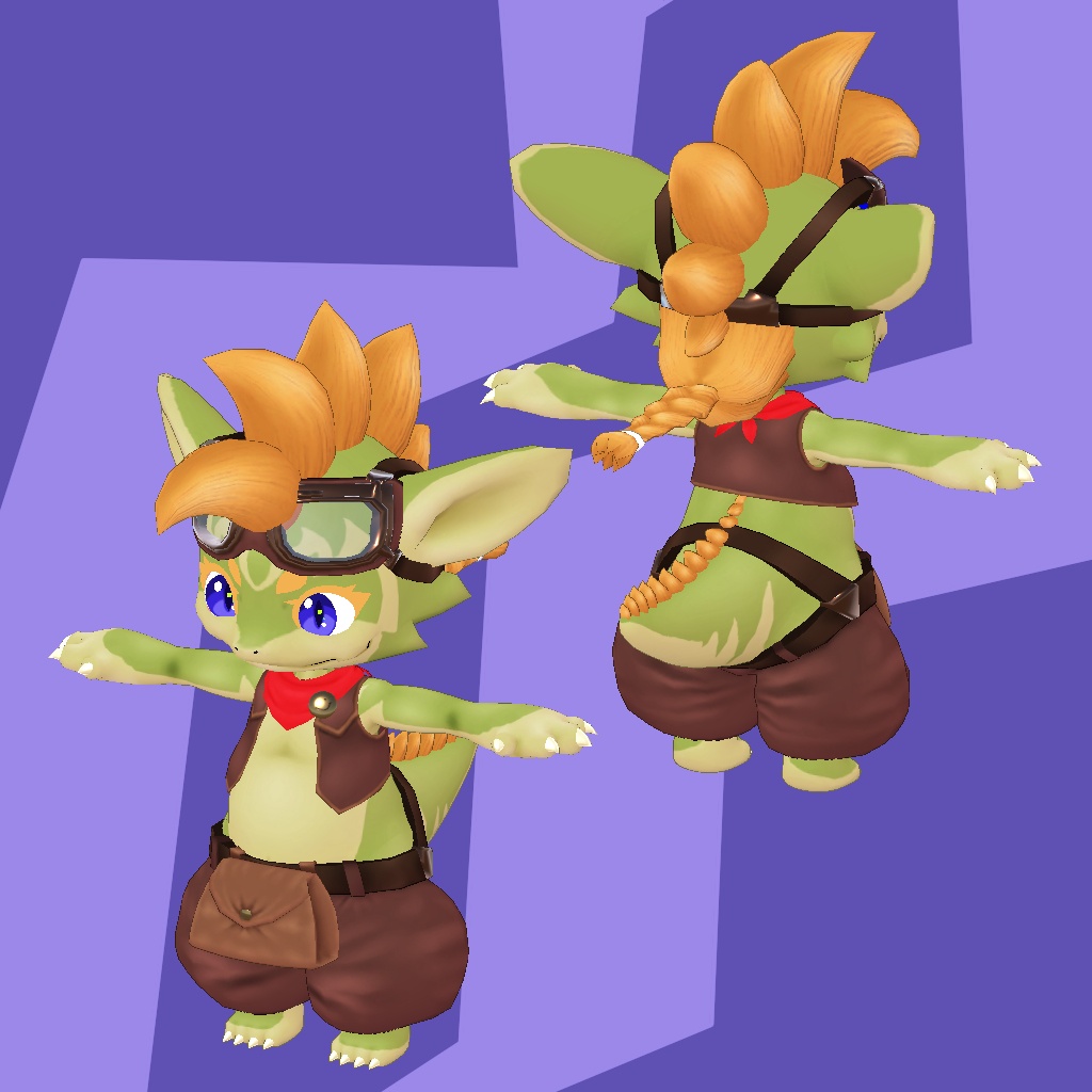 オリジナル3Dモデルデータ【ベリル】