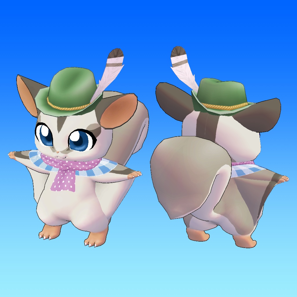 オリジナル3Dモデルデータ【タオ】