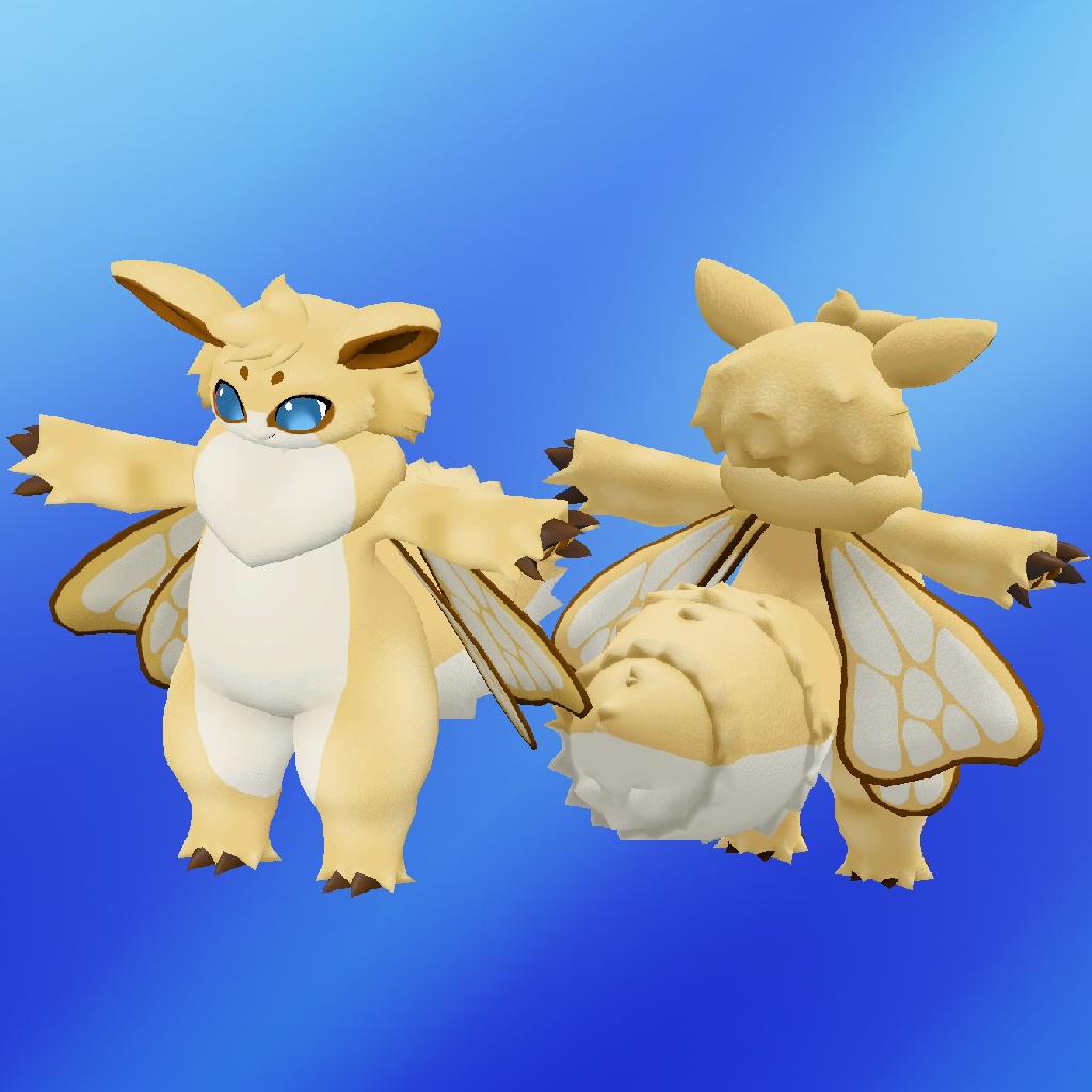 オリジナル3Dモデルデータ【シルキー】