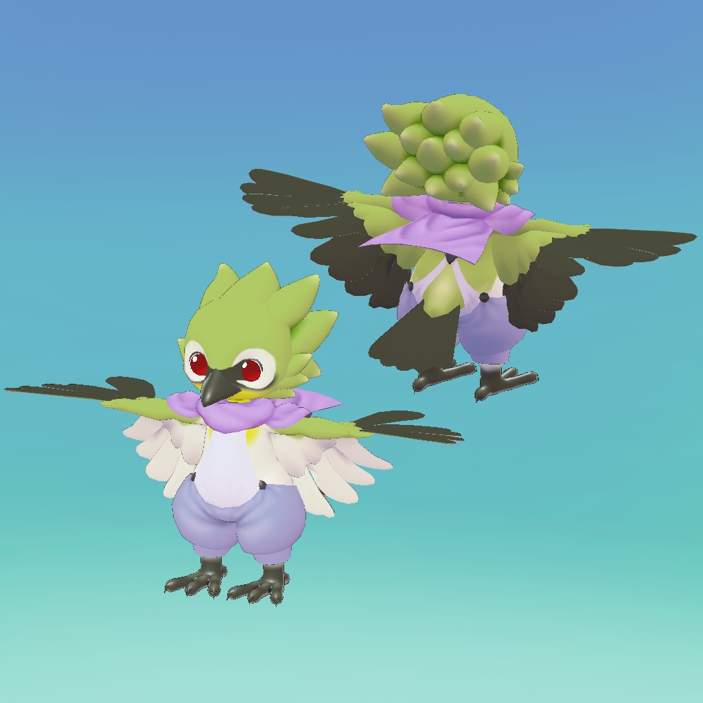 オリジナル3Dモデル【ピューポ】