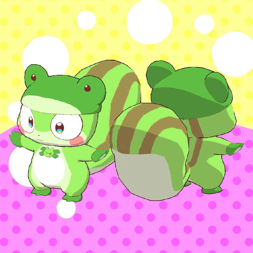 オリジナル3Dモデル【ケロリス】