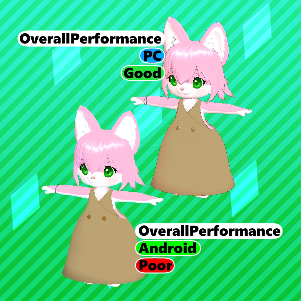 VRChat想定モデル【プリン】