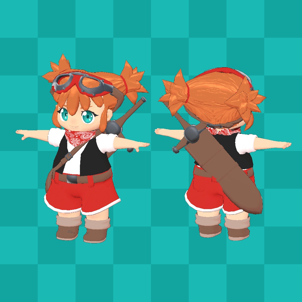 VRChat想定モデル【アイシャ】
