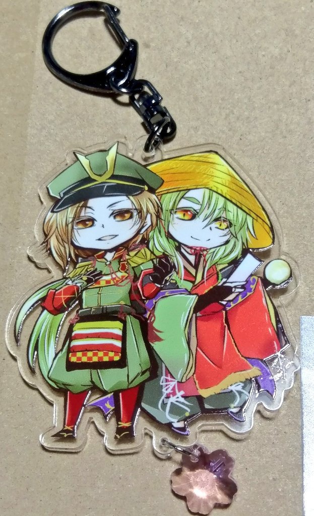 サイギョウさんとヨリトモさんアクキー