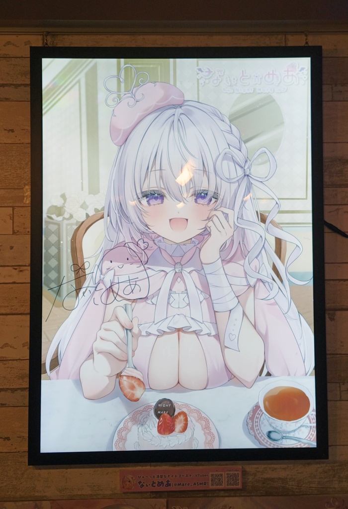 【なぃとめあ】直筆サイン入りポスター2枚+1枚展示ポスターセット【なぃとキャッスルかふぇ】