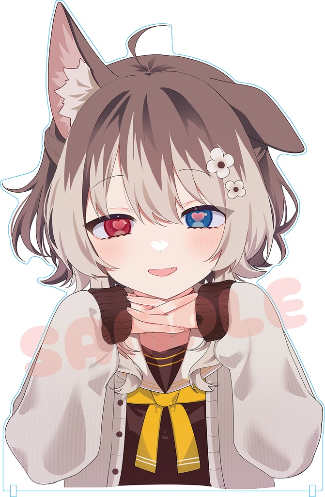 【VTuber】蓮希るいとカフェデート？！A3アクリルスタンド【コラボカフェ】