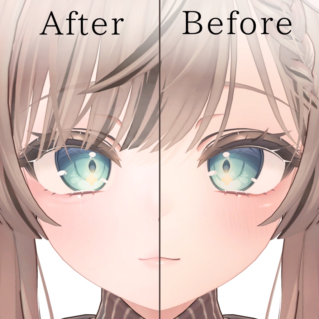 雫の瞳【Manuka】Makeup+tongue&eye texture